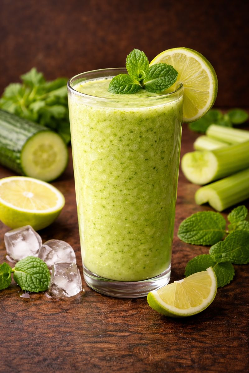 Uborka-zeller karcsúsító smoothie